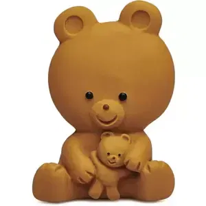 LANCO Medvědí maminka 10cm baby kousátko přírodní kaučuk pro miminko