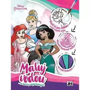 JIRI MODELS Maluj vodou A4 Disney Princezny omalovánky