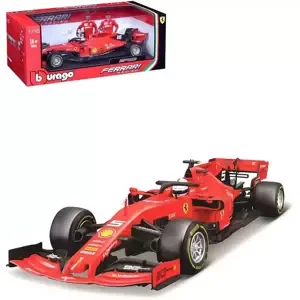 BBURAGO Auto Ferrari Racing F1 2019 SF90 Sebastian Vettel model kovový
