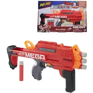 HASBRO NERF Mega Bulldog set blaster + 6 šipek AccuStrike