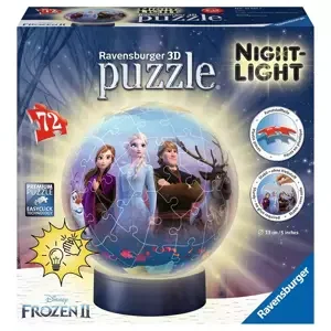 RAVENSBURGER 3D Svítící puzzleball Ledové království 2, 72 dílků