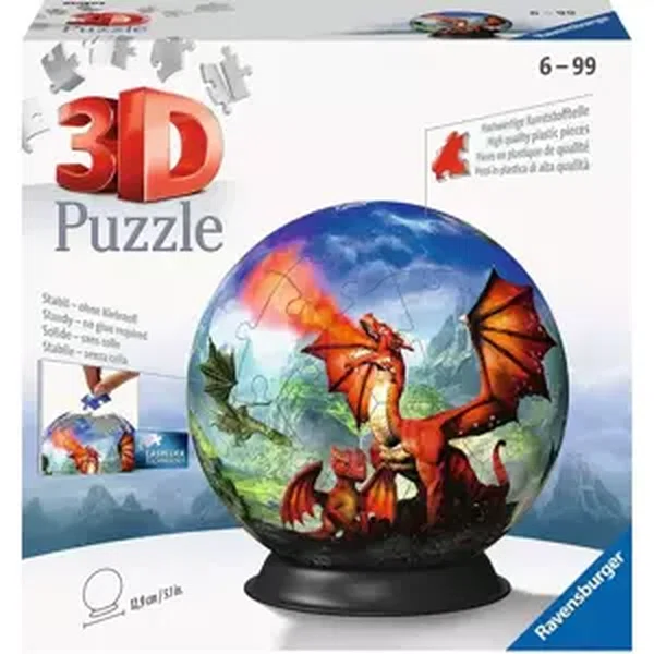 RAVENSBURGER 3D Puzzleball Mystický drak 73 dílků