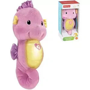 FISHER PRICE Baby Koník mořský 25cm růžový usínáček na baterie Světlo Zvuk