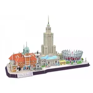 3D puzzle CityLine panorama: Varšava 159 dílků