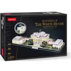 CUBICFUN Svítící 3D puzzle Bílý dům 151 dílků