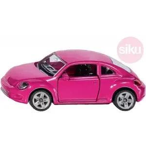 SIKU Auto Volkswagen Beetle růžový set s nálepkami model kov 1488