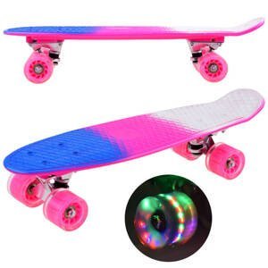 mamido  Dívčí skateboard SP0577 růžový