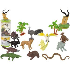 mamido  Sada figurek australských zvířat v tubě 12 kusů