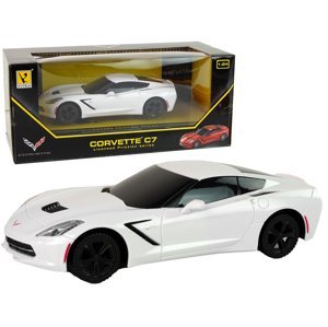 mamido  Sportovní auto Corvette C7 1:24 bílé