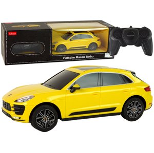 mamido  Auto na dálkové ovládání R/C Porsche Macan Turbo 1:24 žluté