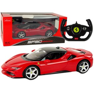 mamido  Auto na dálkové ovládání R/C Ferrari 1:14 SF90 červené