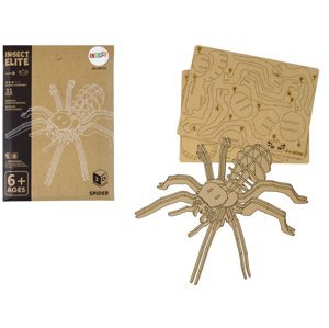 mamido  Dřevěné Puzzle 3D Pavouk Vzdělávací stavebnice 31 Dílů