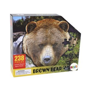 mamido  Puzzle 237 dílů s motivem Hlavy hnědého medvěda