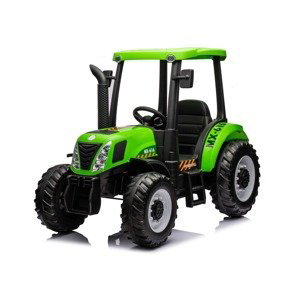 mamido  Dětský elektrický traktor A011 24V 400W zelený