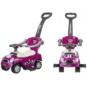 mamido  Dětské hrající vozítko coupe fialové