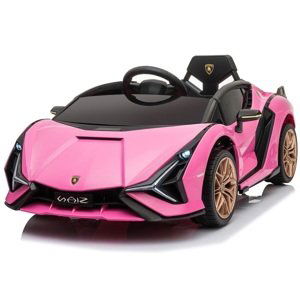 mamido  Dětské elektrické auto Lamborghini Sian růžové