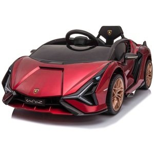 mamido  Dětské elektrické auto Lamborghini Sian lakované červené