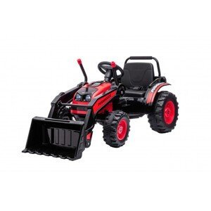 mamido  Dětský elektrický traktor s lopatou červený