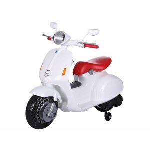 mamido  Dětská elektrická motorka Vespa bílá