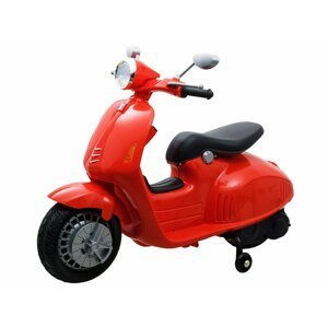 mamido  Dětská elektrická motorka Vespa červená
