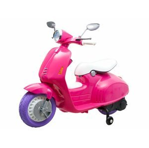 mamido  Dětská elektrická motorka Vespa růžová