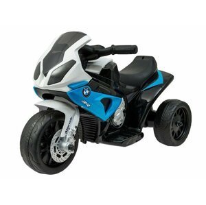 mamido  Dětská elektrická motorka BMW S1000RR tříkolka modrá