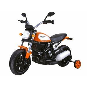mamido  Dětská elektrická motorka Street Bob oranžová
