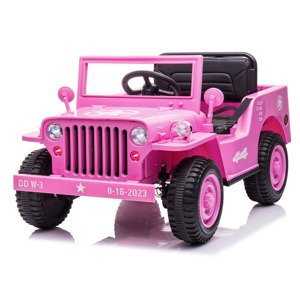 mamido  Dětský elektrický jeep Willys Star 4x4 růžový