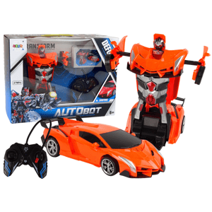 mamido  Auto Robot Transformer 2v1 na dálkové ovládání RC oranžový