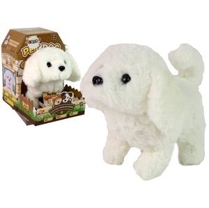 mamido  Interaktivní plyšový pes bílý