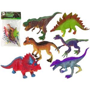 mamido  Barevné figurky dinosaurů 6 kusů