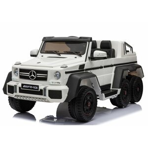 mamido  Dětské elektrické autíčko Mercedes-Benz G63 6x6 MP4 LCD bílé