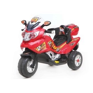 mamido  Dětská elektrická motorka Race 68 červená