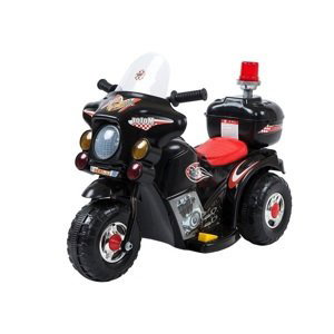 mamido  Dětská elektrická motorka Policie černá