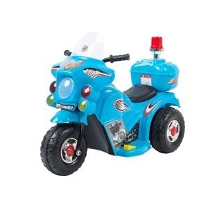 mamido  Dětská elektrická motorka Policie modrá