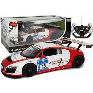 RASTAR  RASTAR Auto na dálkové ovládání R/C Audi R8 LMS 1:14 bílo-červené