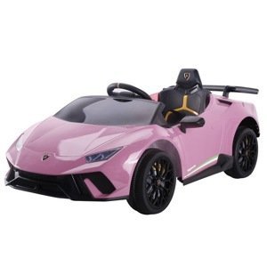 mamido  Dětské elektrické autíčko Lamborghini Huracan 4x4 růžové