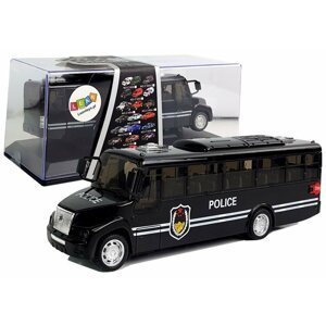 mamido  Policejní autobus se zvukem a světlem černý