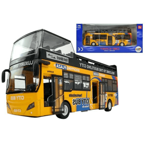 mamido  Dvoupatrový autobus 1:32 žlutý