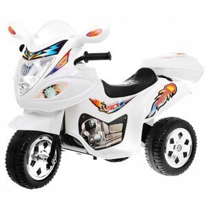 mamido  Dětská elektrická motorka skútr bílý