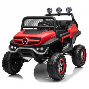 mamido  Dětské elektrické autíčko Buggy Mercedes-Benz Unimog 4x4 červené