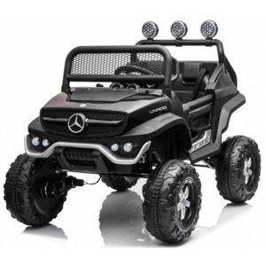 mamido  Dětské elektrické autíčko Buggy Mercedes-Benz Unimog 4x4 černé