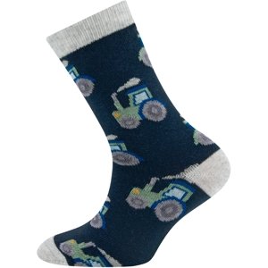 Ewers Socken GOTS Trecker - navy 19-22