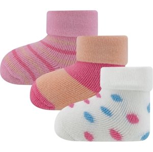 Ewers Babysocken 3er Pack Punkte/Ringel - 0001 ON-NE