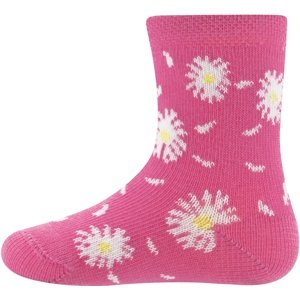 Ewers Socken Gänseblümchen - dkl himbeere 19-22