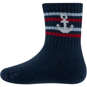 Ewers Socken GOTS Anker - navy 23-26