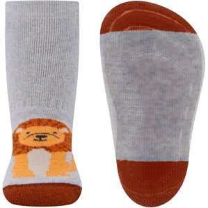 Ewers Stoppersocken SoftStep  Löwe - hellsilber mel 25-26