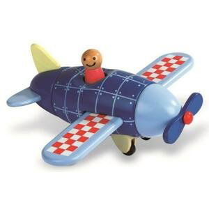 Janod Dětský 3D dřevěný a magnetický model letadla