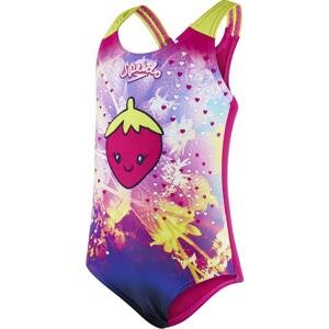 Speedo Starfizz Essential Applique 1 Piece - electric pink/navy/lime punch 74-80