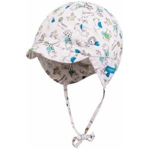 Maimo Baby Cap With Visor Band - weiss-aqua-kleine tiere 45